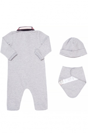 Set: onesie, hat and bib, zdjęcie 2 Set: onesie, hat and bib od Gucci Kids